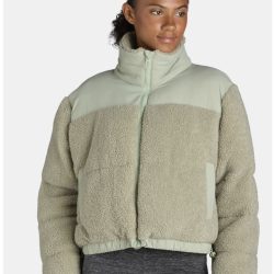 Liv & Lottie Women’s Teddy Fleece Puffer Jacket